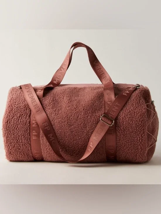 Free People Movement ~ Slopes Sherpa Duffle Bag ~ Gem ~ * NWT - Picture 3 of 8